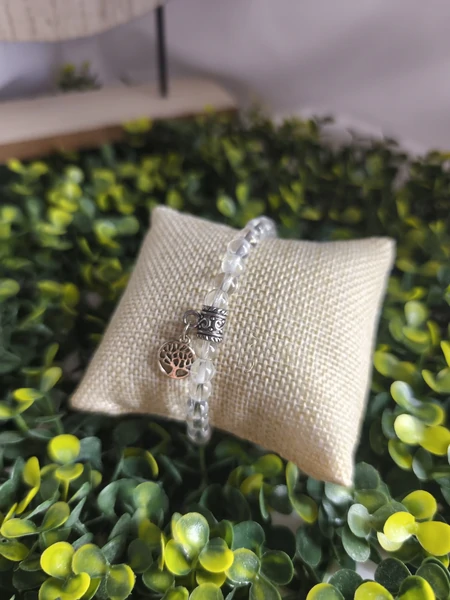 Bracelet en Cristal de roche par l'Atelier de la seconde vie