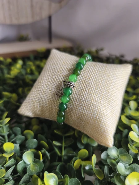 Bracelet en jade par l'Atelier de la seconde vie