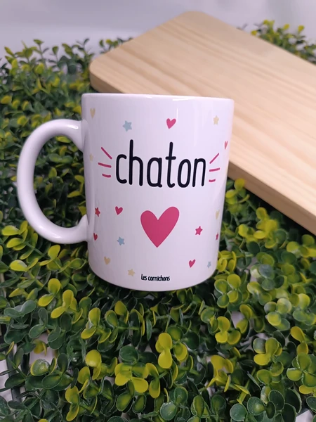 mug chaton ~ par Les cornichons