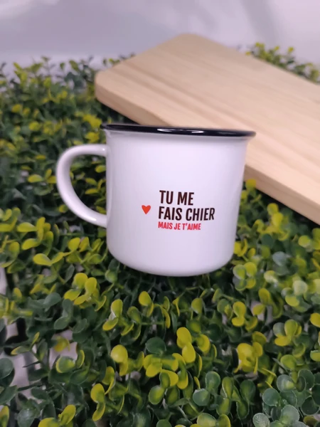 mug Tu me fais chier mais je t’aime ~ par Bibiche fait son cirque
